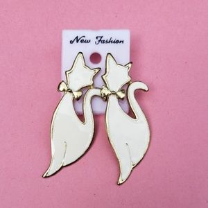 'A Purrrfect Pair' Fashion Earrings